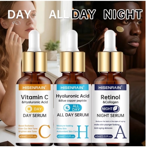 MillahGlow Trio Serum Set - Day, All Day e Night Serum