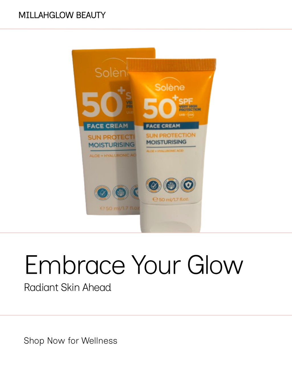 Solène SPF 50+ Facial Sunscreen — Protection & Hydration
