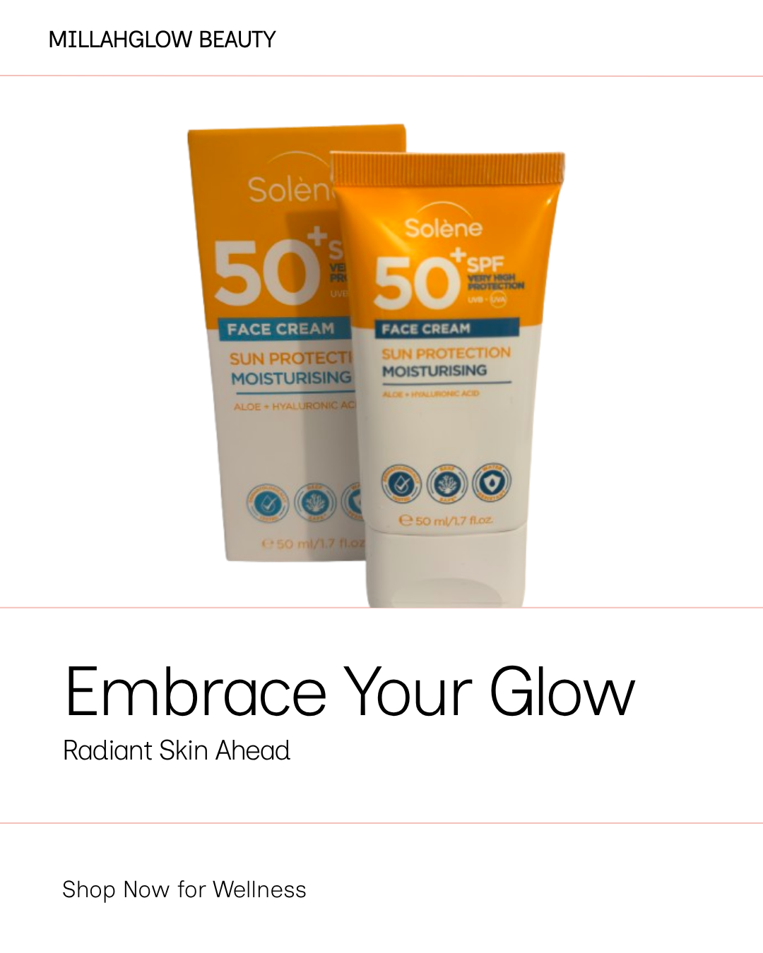 Solène SPF 50+ Facial Sunscreen — Protection & Hydration