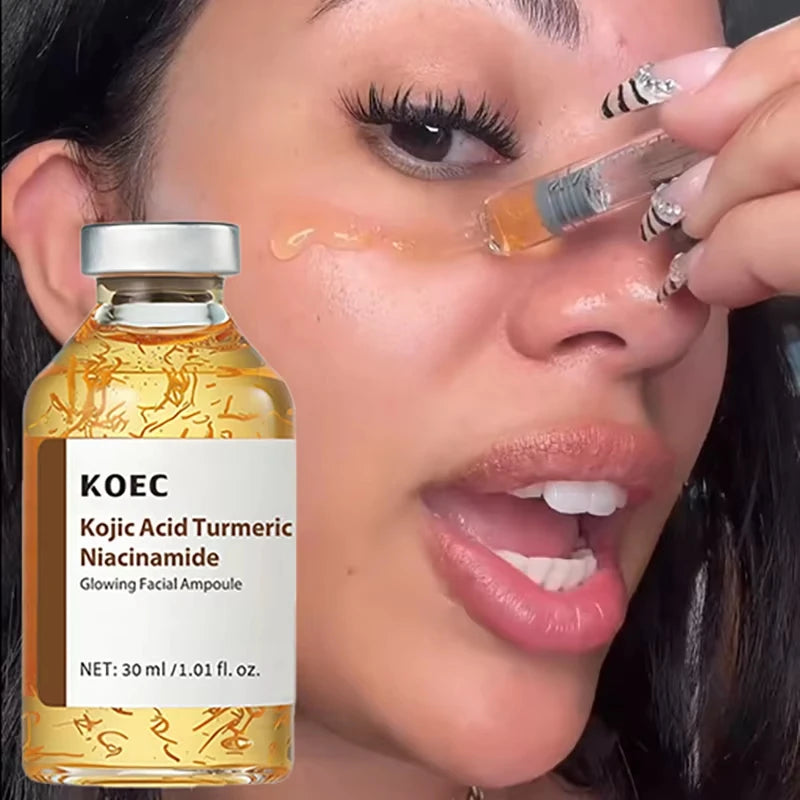 Sérum Facial MillahGlow — Ácido Kójico & Cúrcuma & Niacinamida — Anti-Manchas & Melasma