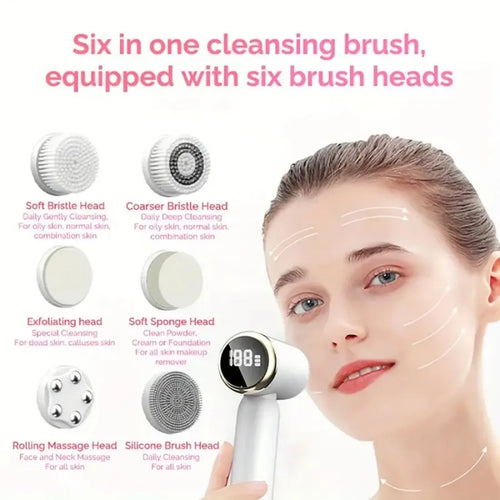 6-in-1 Electric Facial Cleanser — MillahGlow