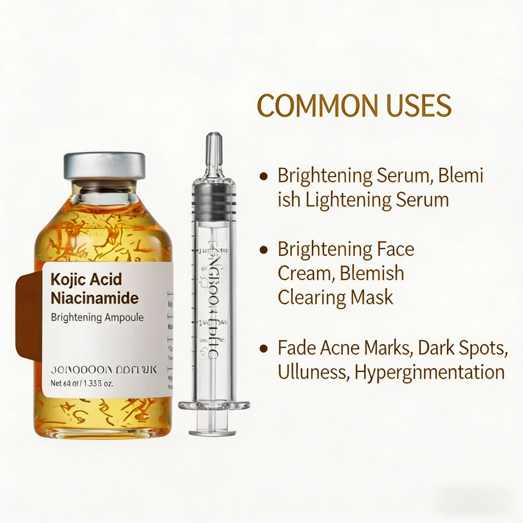 Sérum Facial MillahGlow — Ácido Kójico & Cúrcuma & Niacinamida — Anti-Manchas & Melasma