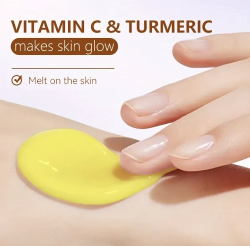 MillahGlow Turmeric & Vitamin C Face Cream - textura que derrete
