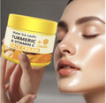 MillahGlow Turmeric & Vitamin C Face Cream - frasco e aplicação