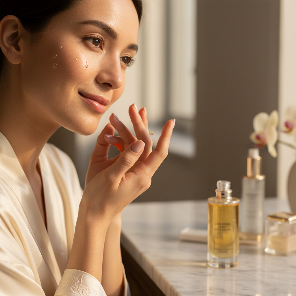 Aplicação do Ginseng Essence